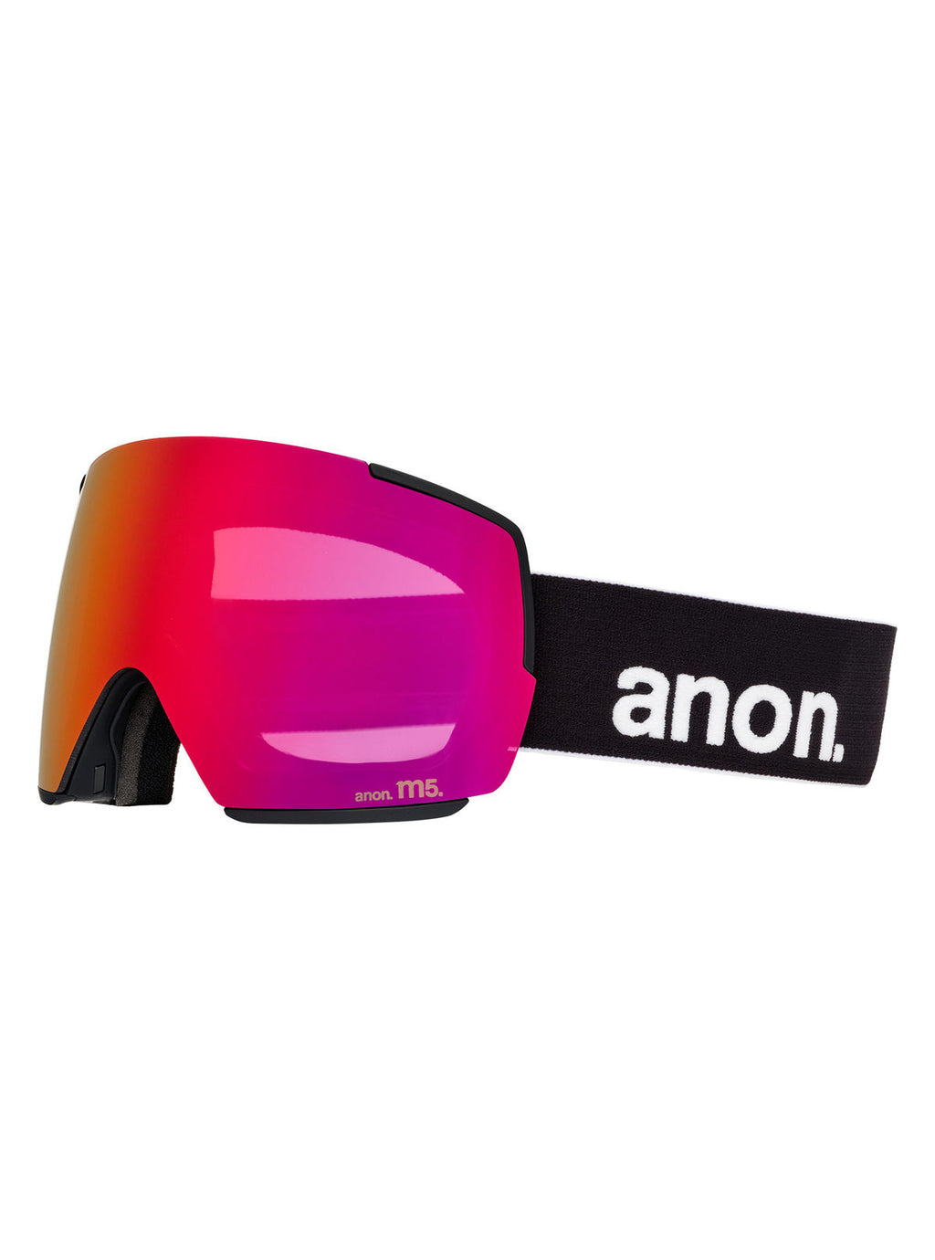 Anon M5 Goggles + Bonus Lens + MFI Face Mask - Black / Perceive Sunny Red - Anon Magnatech Goggle - alternate view 3