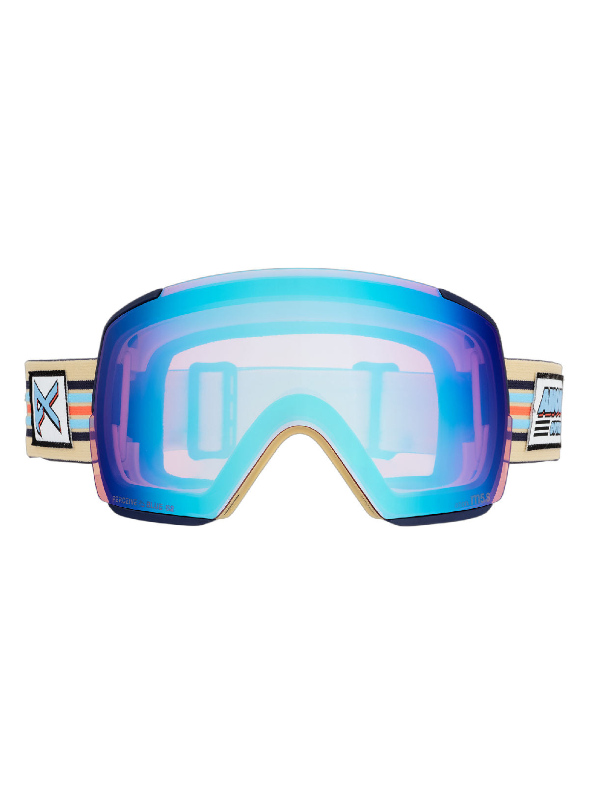 Anon M5S Goggles + Bonus Lens + MFI Face Mask - Vintage / Perceive Variable Blue - Anon Magnatech Goggle - alternate view 2