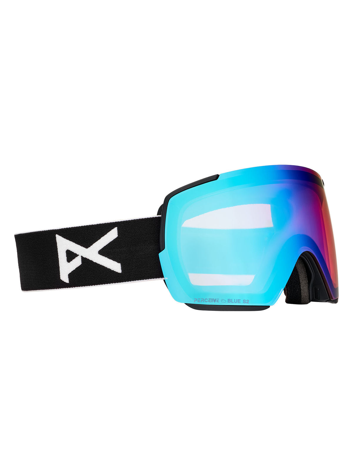 Anon M5S Goggles + Bonus Lens + MFI Face Mask - Black / Perceive Variable Blue - Anon Magnatech Goggle