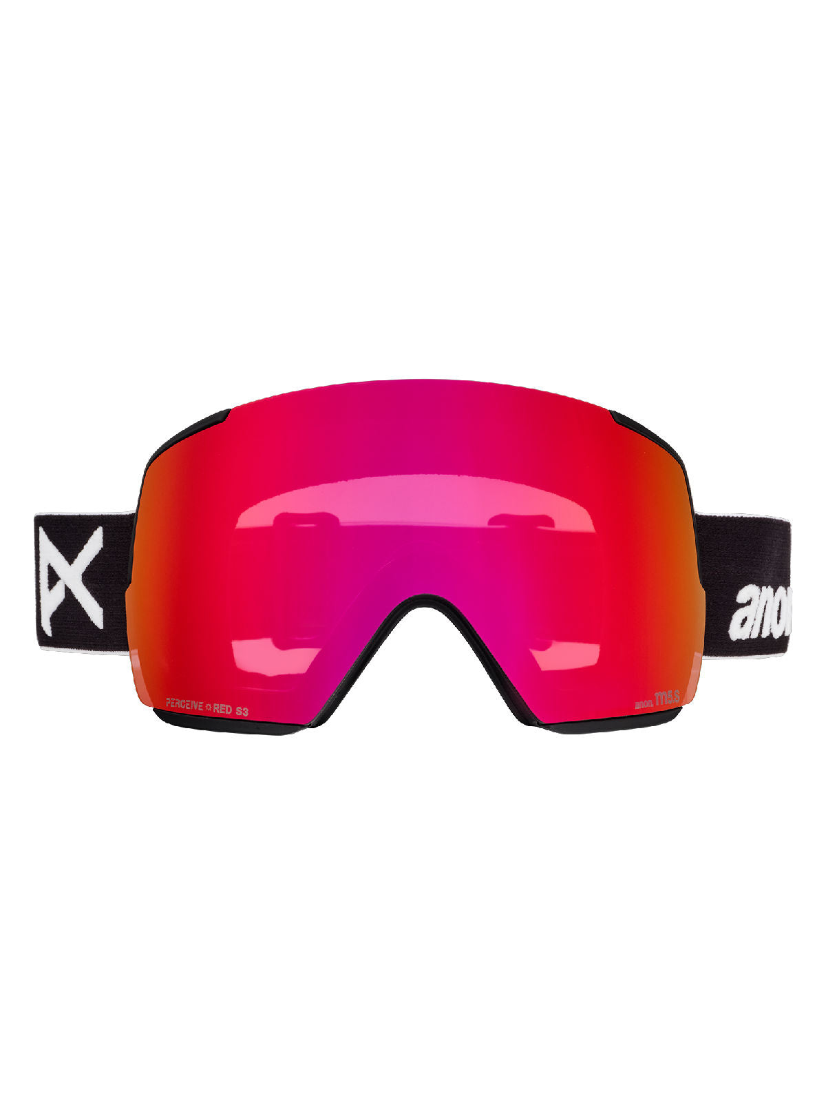 Anon M5S Goggles + Bonus Lens + MFI Face Mask - Black / Perceive Sunny Red - Anon Magnatech Goggle - alternate view 2