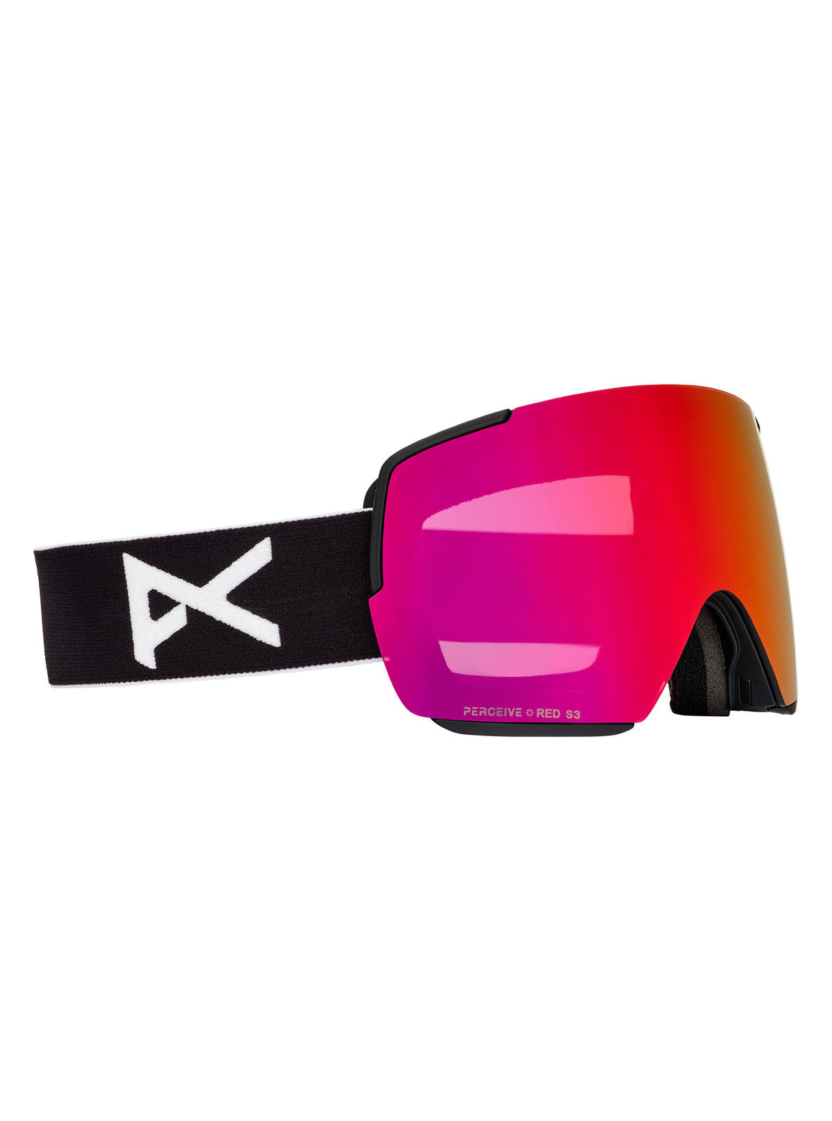 Anon M5S Goggles + Bonus Lens + MFI Face Mask - Black / Perceive Sunny Red - Anon Magnatech Goggle
