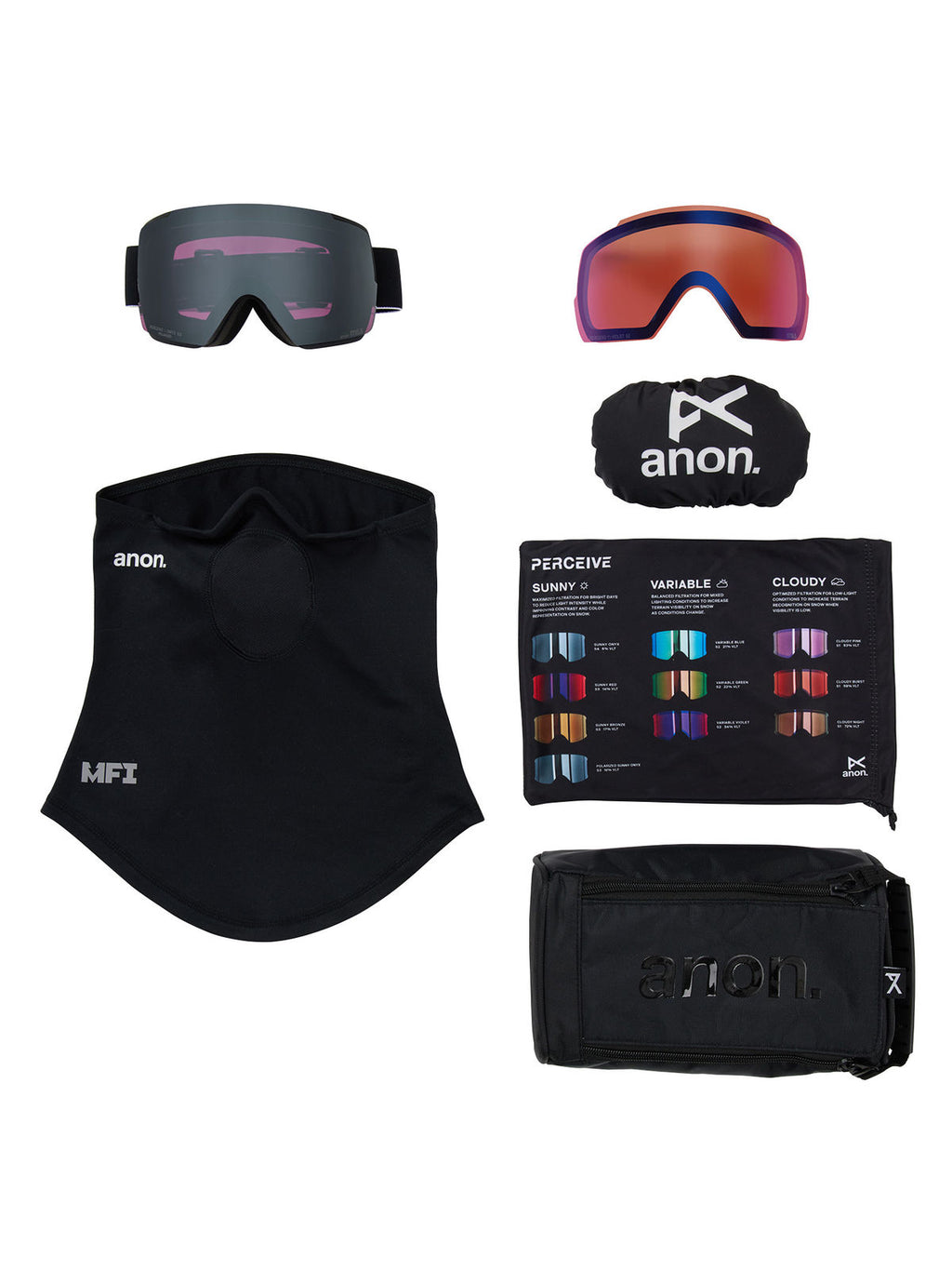 Anon M5S Goggles + Polarized Perceive Lens - Black / Perceive Polar Onyx - Anon Magnatech Goggle - alternate view 6