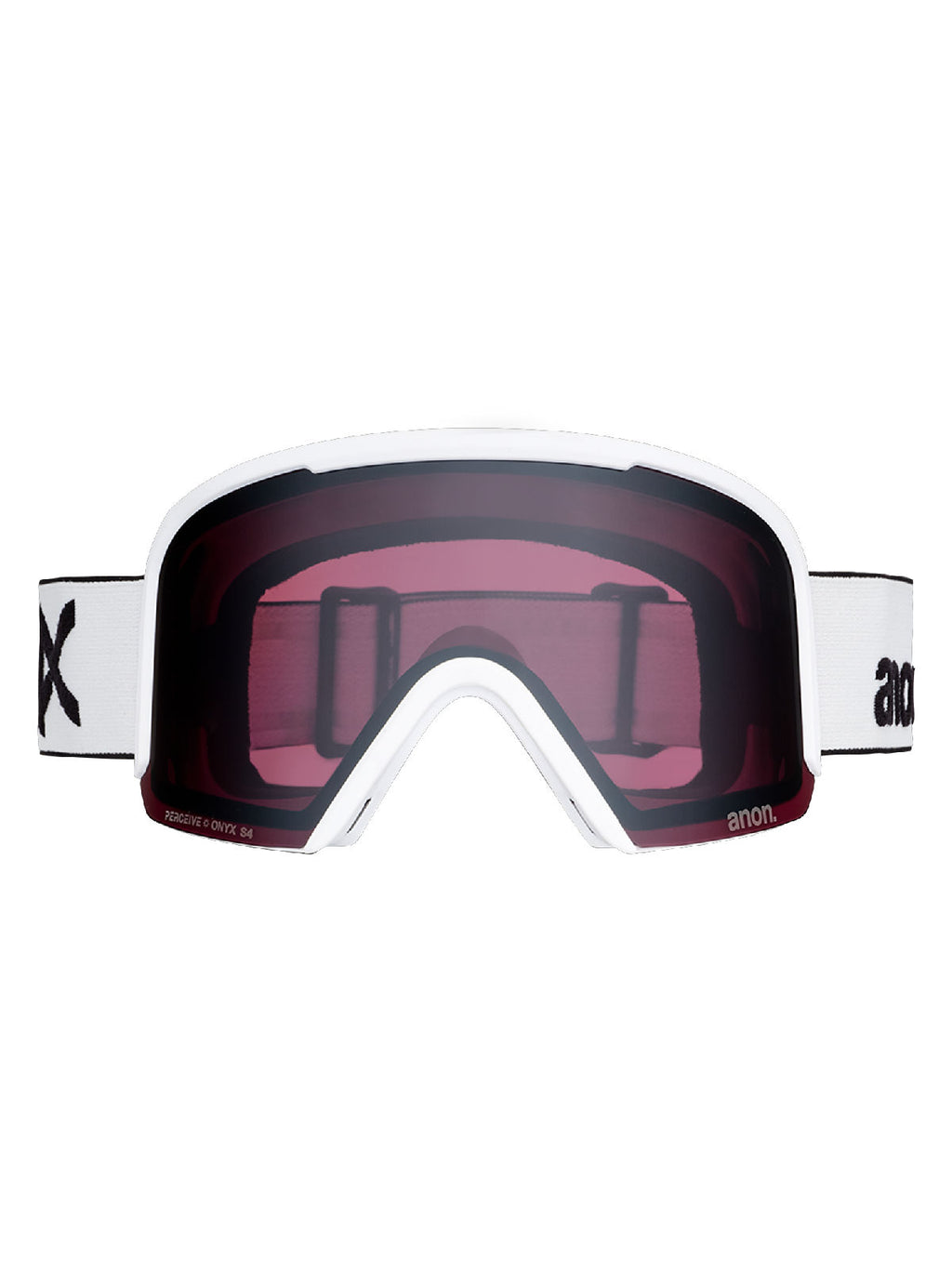 Anon Nesa Goggles + Bonus Lens + MFI Face Mask - White / Perceive Sunny Onyx - Anon Traditional Goggle - alternate view 2