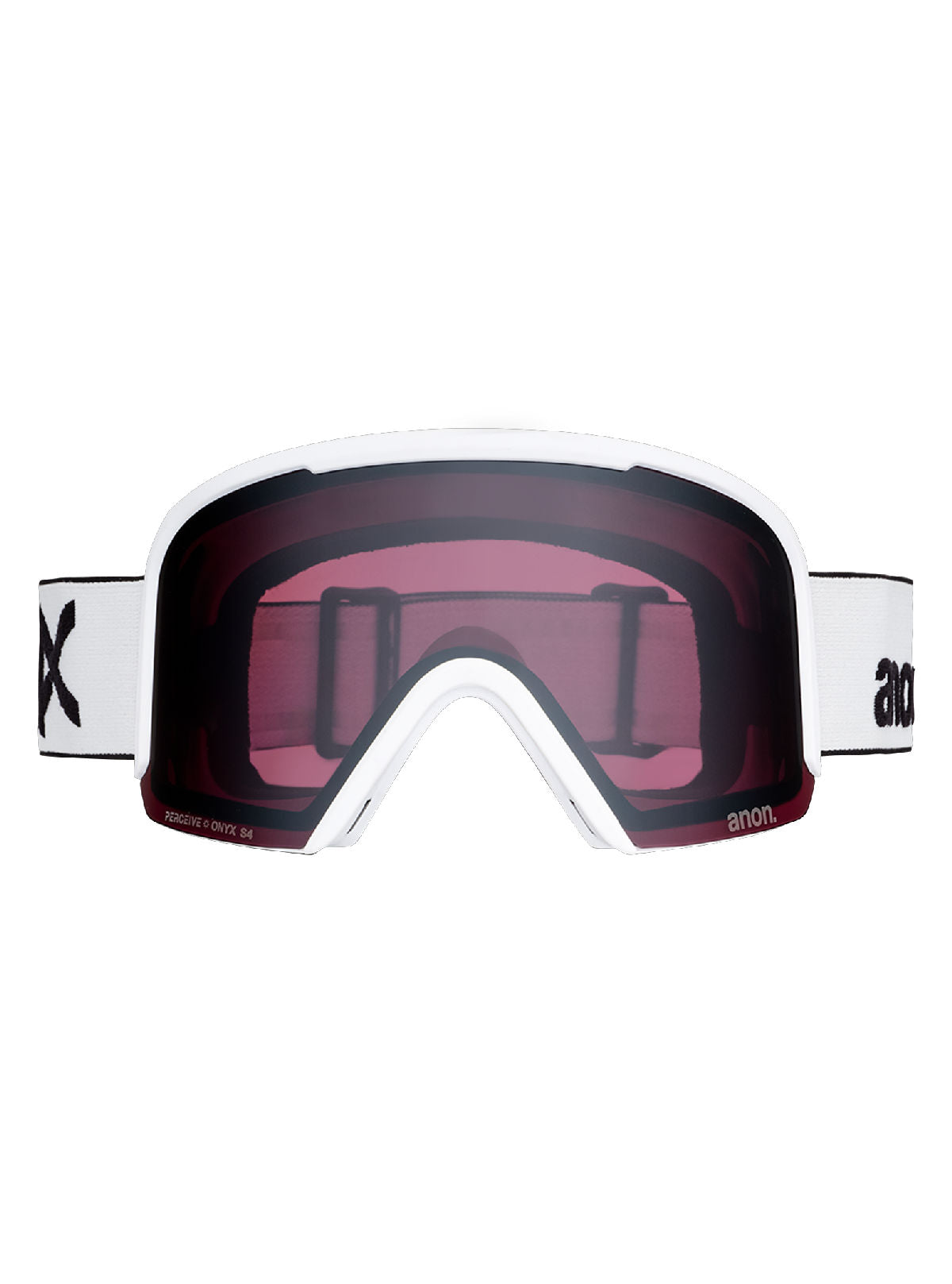 Anon Nesa Goggles + Bonus Lens + MFI Face Mask - White / Perceive Sunny Onyx - Anon Traditional Goggle - alternate view 2