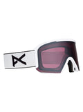 Anon Nesa Goggles + Bonus Lens + MFI Face Mask - White/Perceive Sunny Onyx - Traditional Goggle