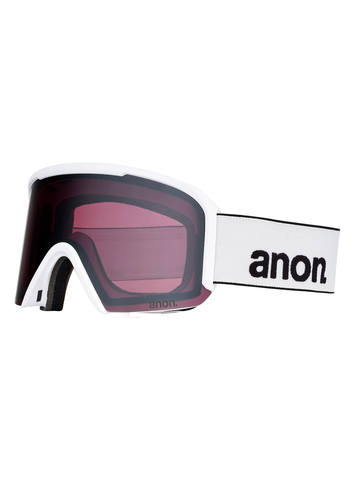 Anon Nesa Goggles + Bonus Lens + MFI Face Mask - White / Perceive Sunny Onyx - Anon Traditional Goggle - alternate view 3
