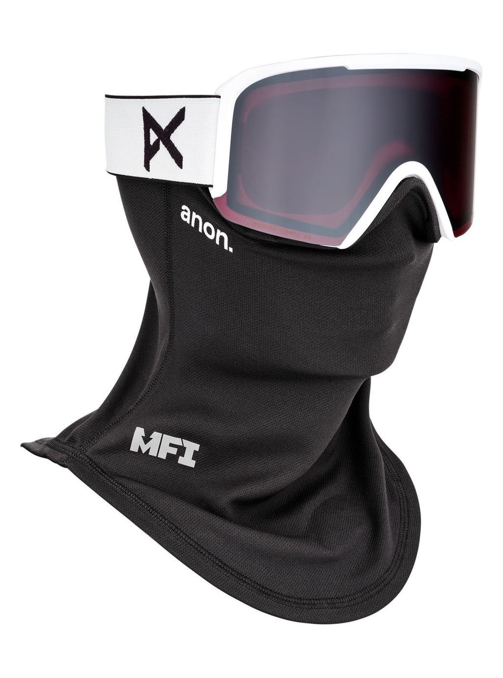 Anon Nesa Goggles + Bonus Lens + MFI Face Mask - White / Perceive Sunny Onyx - Anon Traditional Goggle - alternate view 5
