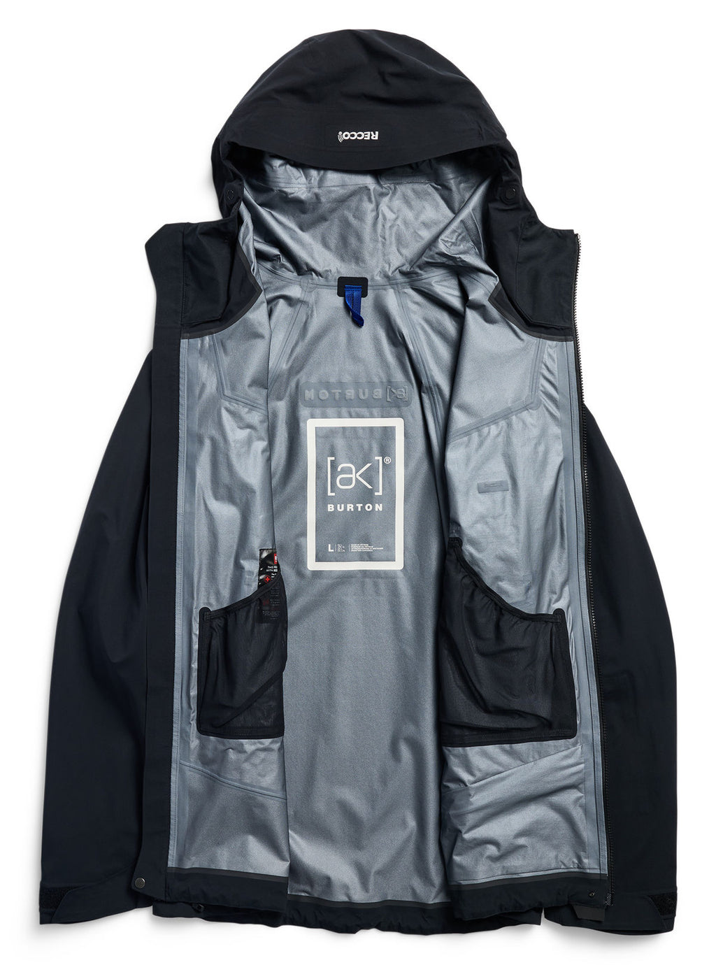 Men's Burton [ak] Tuvak GORE-TEX C-Knit 3L Jacket - True Black - Burton Jacket Outerwear - alternate view 9