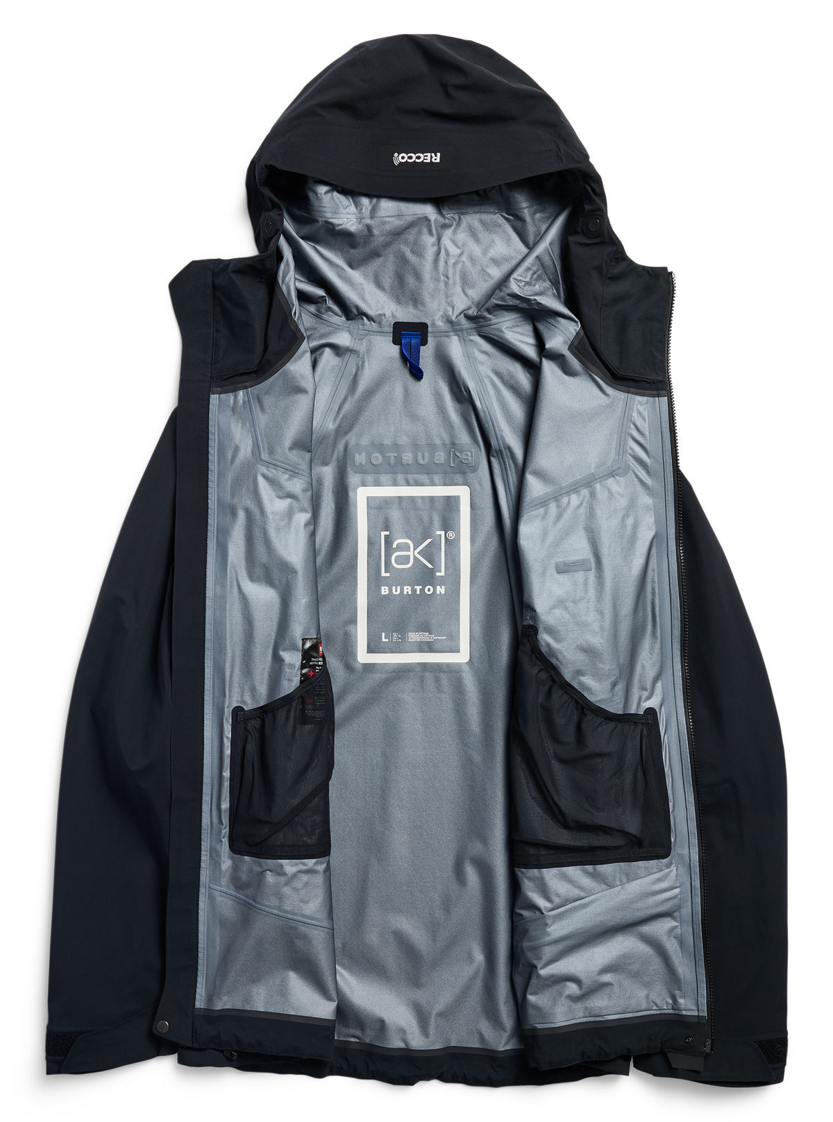 Men's Burton [ak] Tuvak GORE-TEX C-Knit 3L Jacket - True Black - Burton Jacket Outerwear - alternate view 9