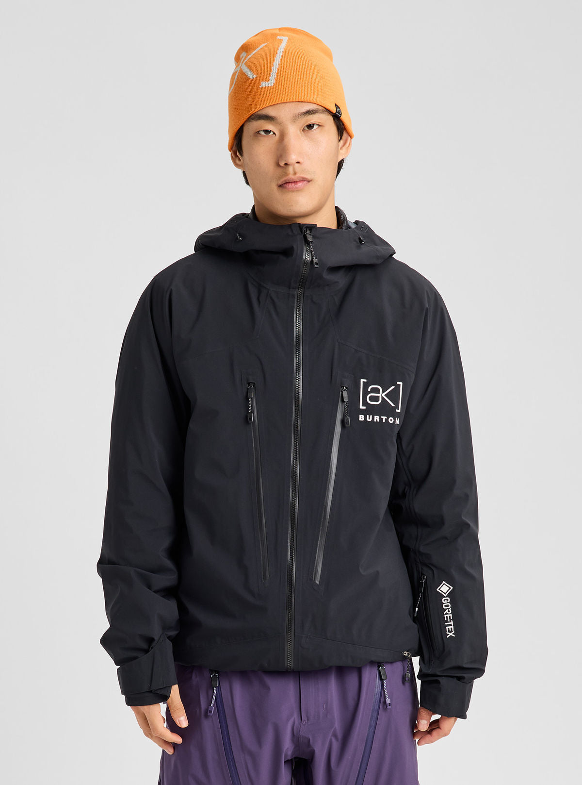 Men's Burton [ak] Tuvak GORE-TEX C-Knit 3L Jacket - True Black - Burton Jacket Outerwear - alternate view 3