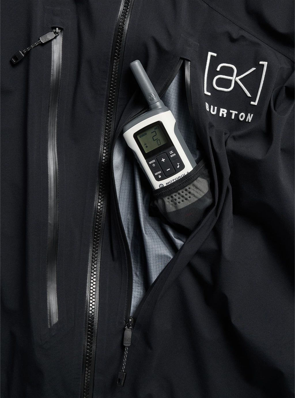 Men's Burton [ak] Tuvak GORE-TEX C-Knit 3L Jacket - True Black - Burton Jacket Outerwear - alternate view 5