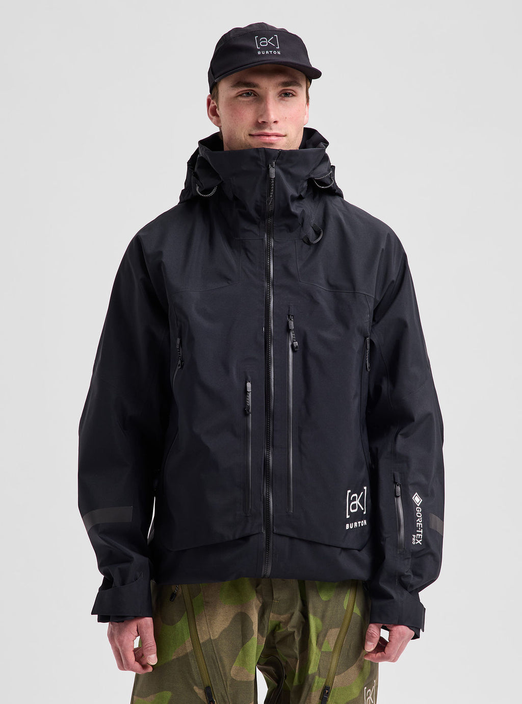 Men's Burton [ak] Acamar GORE-TEX PRO 3L Jacket - True Black - Burton Jacket Outerwear - alternate view 3