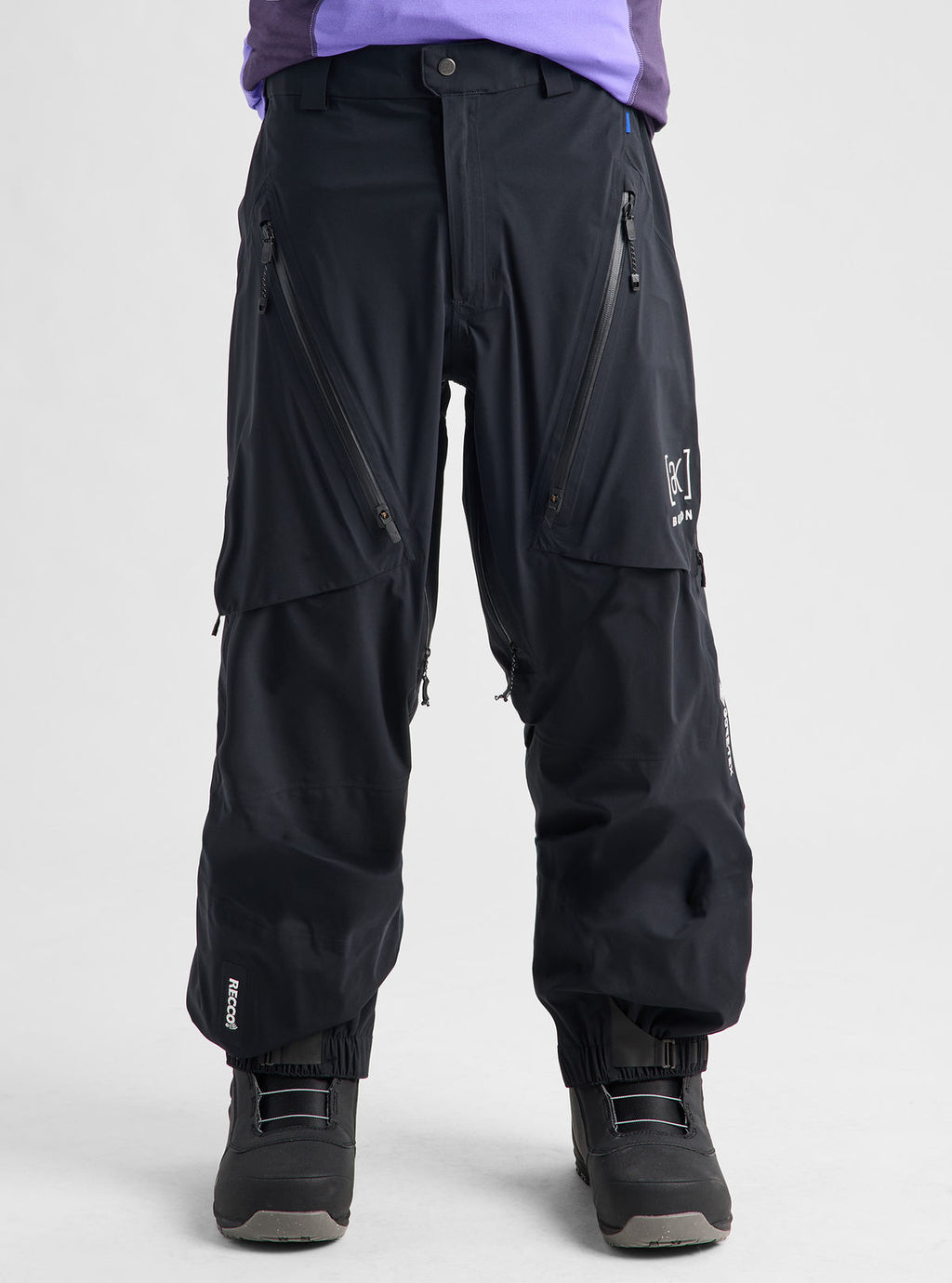 Men's Burton [ak] Tuvak GORE-TEX C-Knit 3L Pants - True Black - Burton Pants Outerwear - alternate view 3