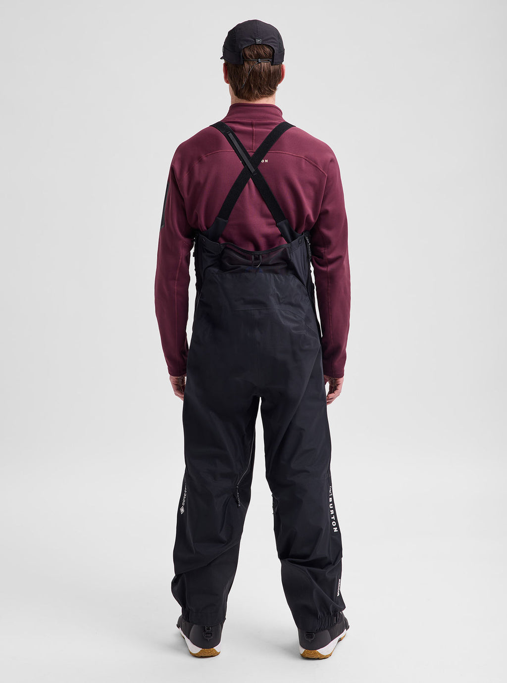 Men's Burton [ak] Acamar GORE-TEX PRO 3L Bib Pants - True Black - Burton Bibs Outerwear - alternate view 4