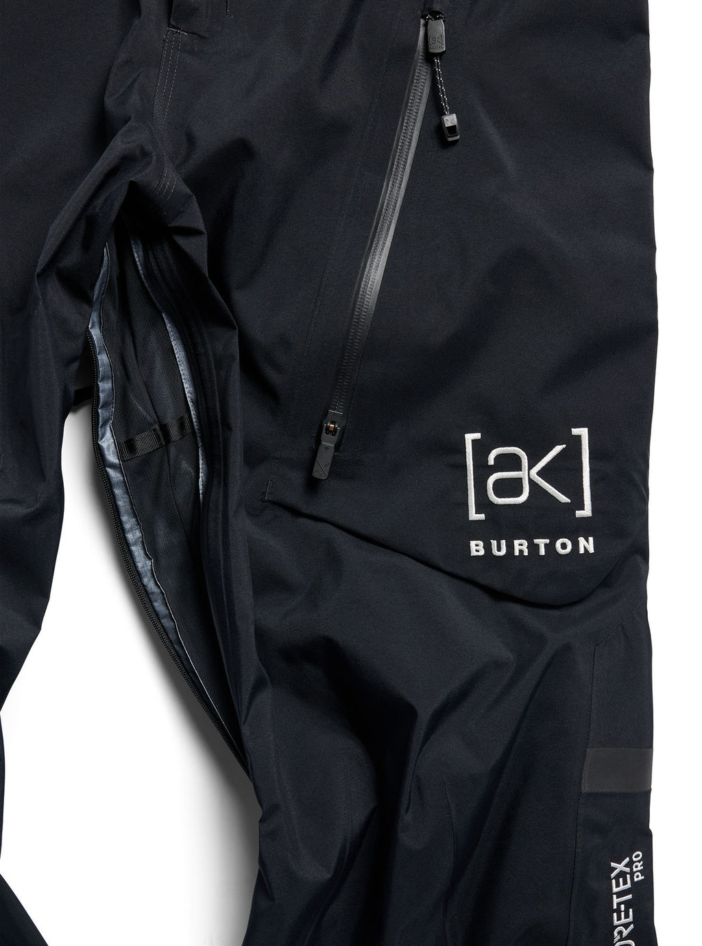 Men's Burton [ak] Acamar GORE-TEX PRO 3L Bib Pants - True Black - Burton Bibs Outerwear - alternate view 5