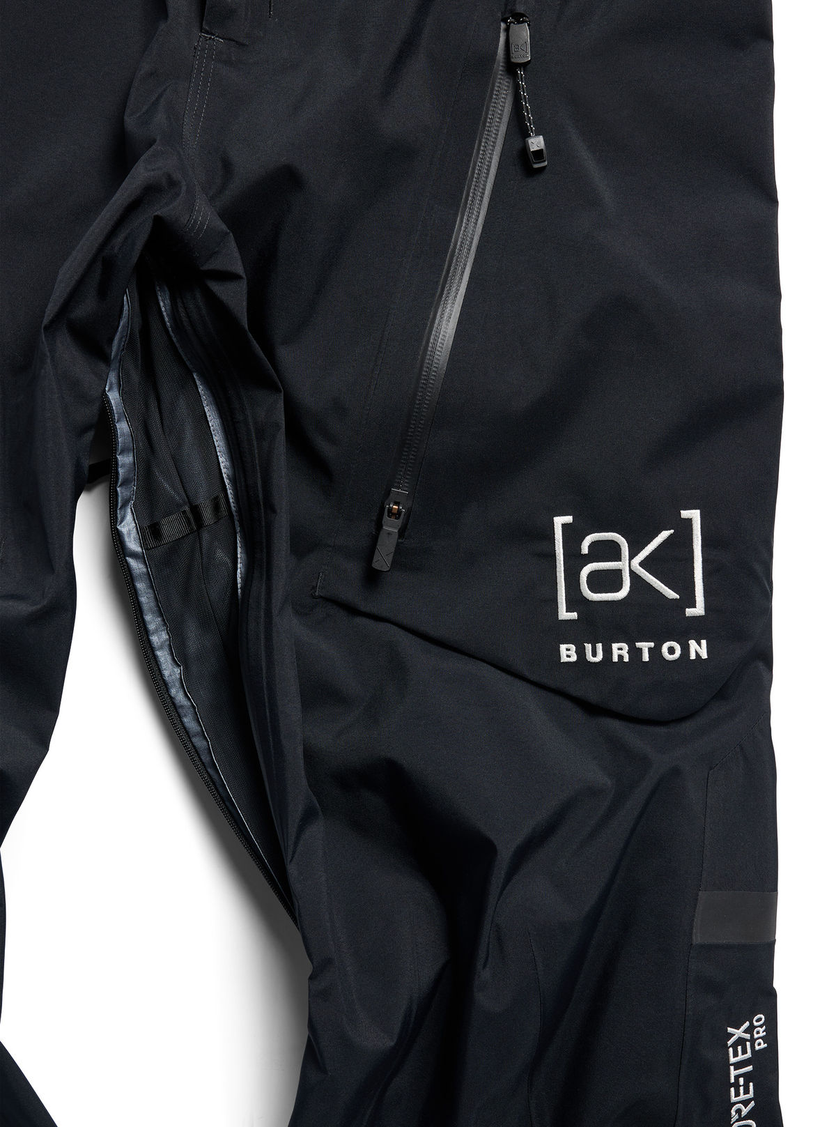 Men's Burton [ak] Acamar GORE-TEX PRO 3L Bib Pants - True Black - Burton Bibs Outerwear - alternate view 5