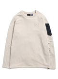 Men's Burton [ak] Baker Stretch Fleece Crew - Chinchilla Gray - Burton Crew Neck Mid