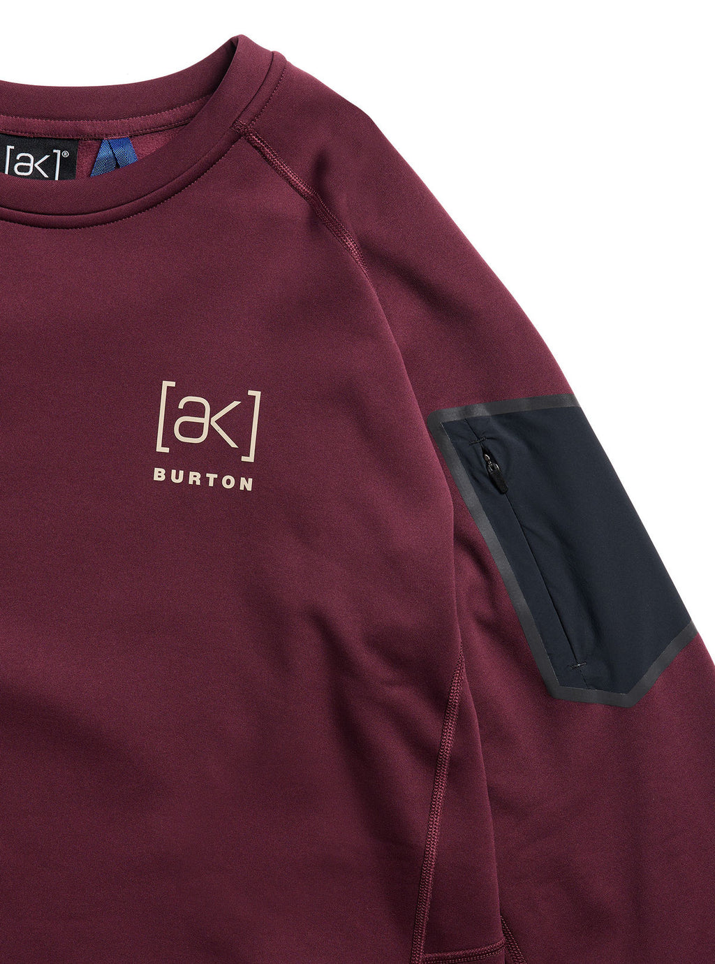 Men's Burton [ak] Baker Stretch Fleece Crew - Rum Raisin - Burton Crew Neck Mid - alternate view 5