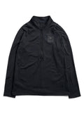Men's Burton [ak] Helium Grid Fleece Half-Zip - True Black - Burton Quarter Pullover Mid