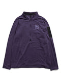 Men's Burton [ak] Helium Grid Fleece Half-Zip - Nightshade Purple - Burton Quarter Pullover Mid