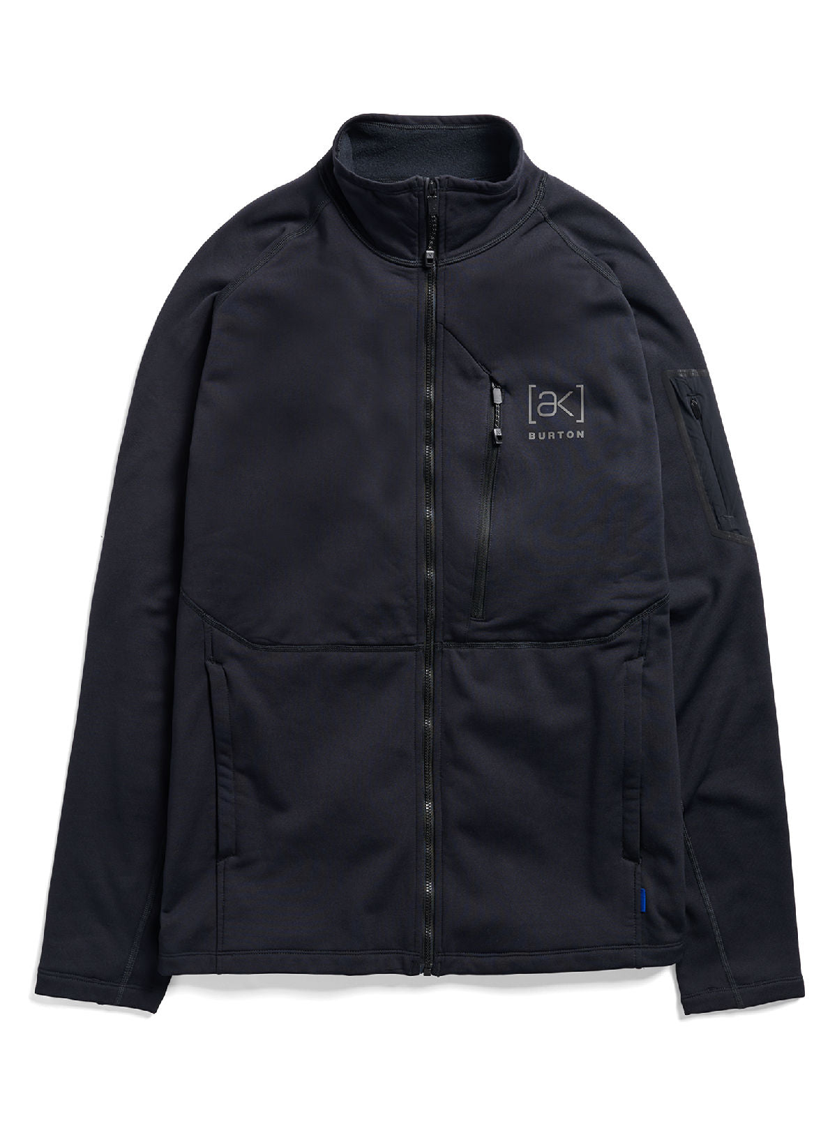 Men's Burton [ak] Baker Stretch Fleece Full-Zip - True Black - Burton Jacket Mid
