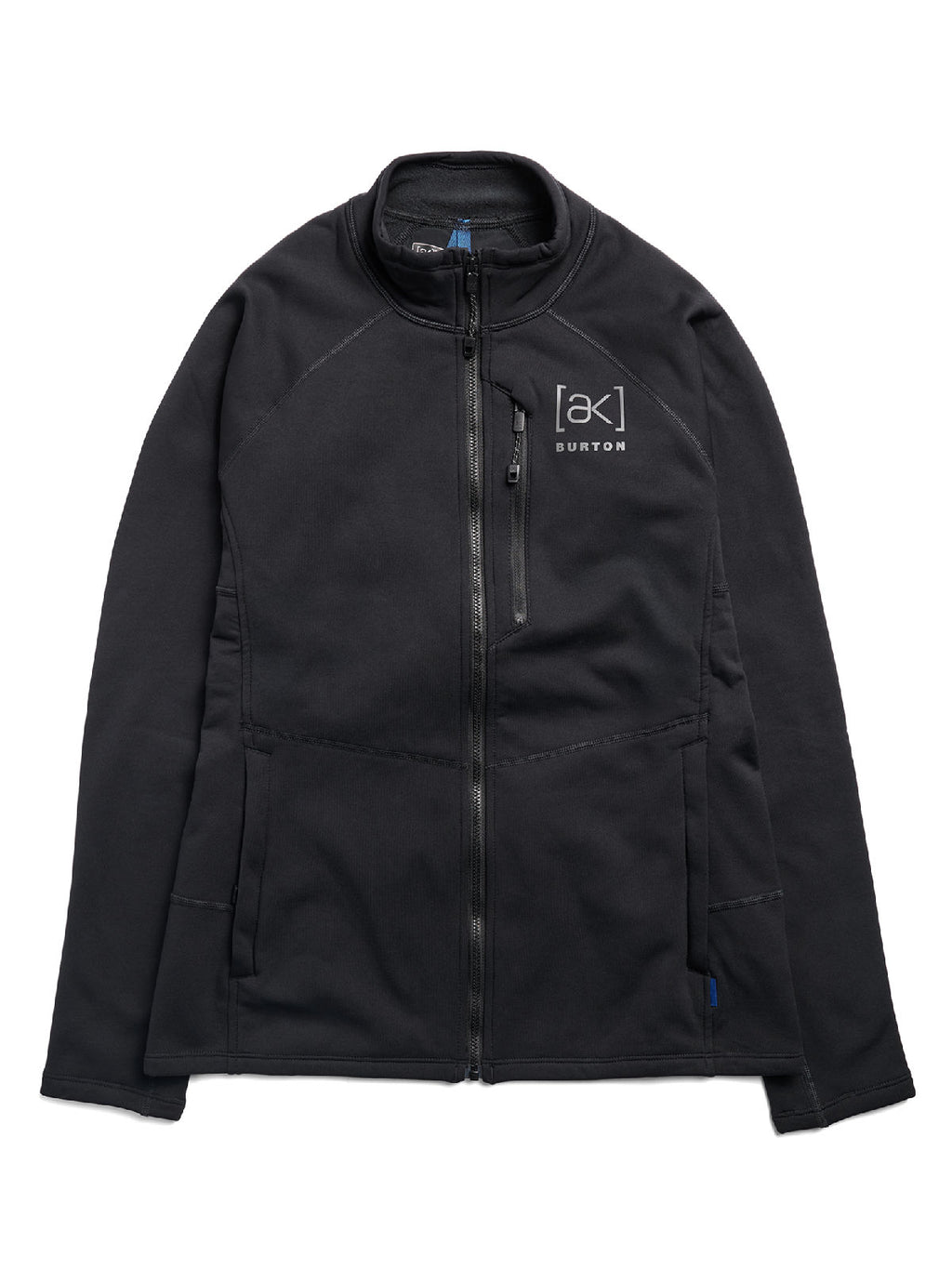 Women's Burton [ak] Baker Stretch Fleece Full-Zip - True Black - Burton Jacket Mid