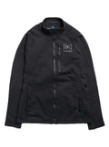 Women's Burton [ak] Baker Stretch Fleece Full-Zip - True Black - Burton Jacket Mid