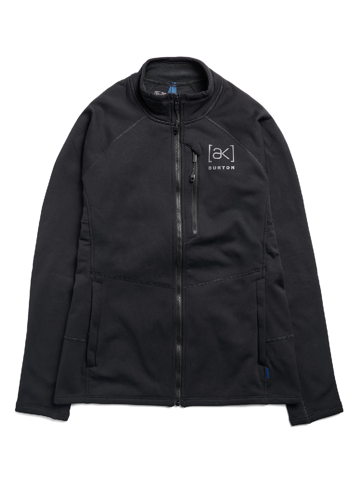 Women's Burton [ak] Baker Stretch Fleece Full-Zip - True Black - Burton Jacket Mid