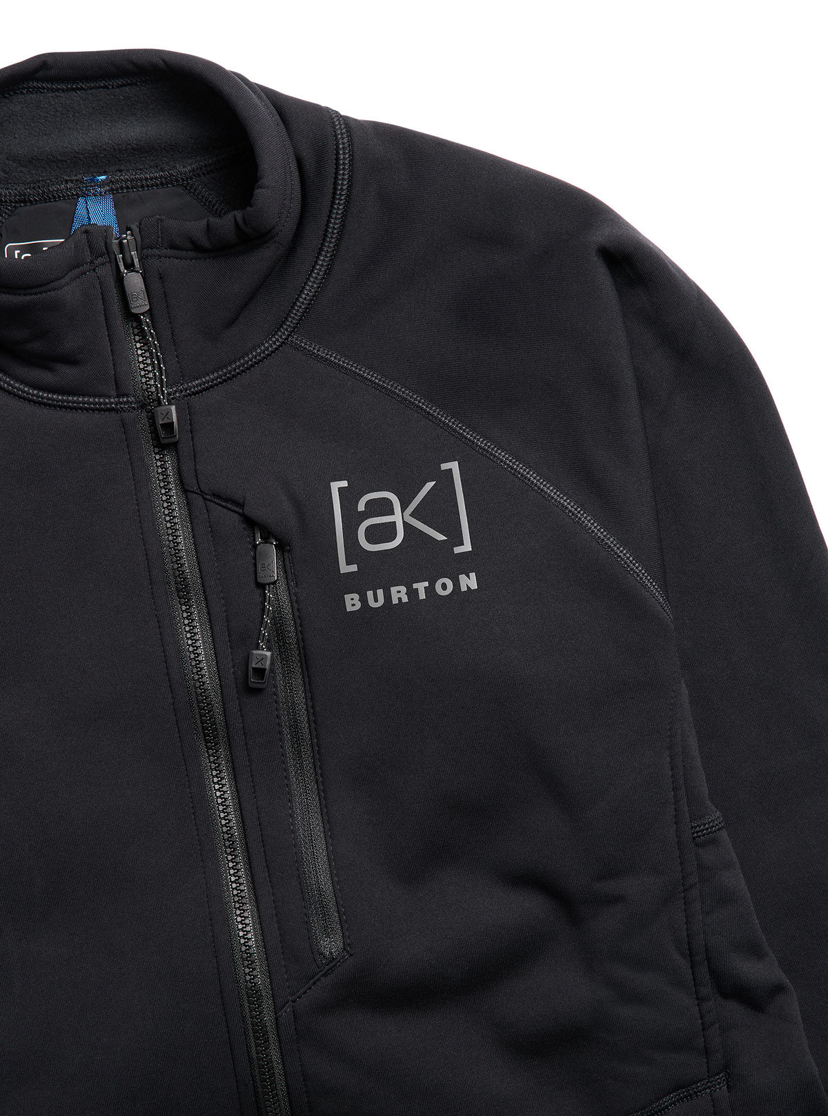 Women's Burton [ak] Baker Stretch Fleece Full-Zip - True Black - Burton Jacket Mid - alternate view 5