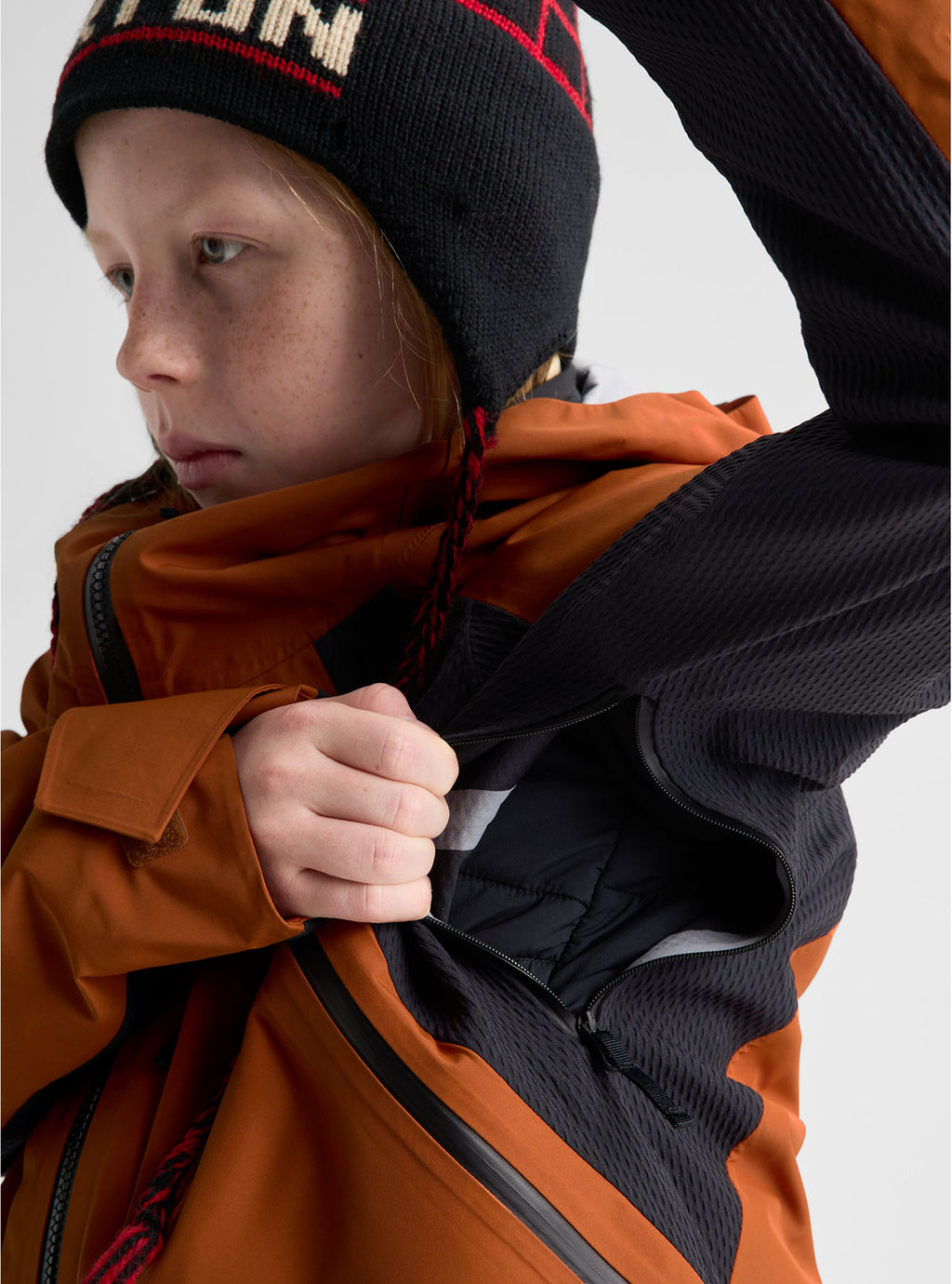 Kids' Burton Outbeam 3L Jacket System - Spiced Chai/True Black - Burton Jacket Outerwear - alternate view 10