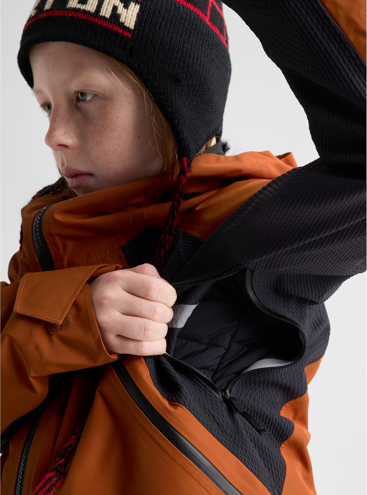 Kids' Burton Outbeam 3L Jacket System - Spiced Chai/True Black - Burton Jacket Outerwear - alternate view 10