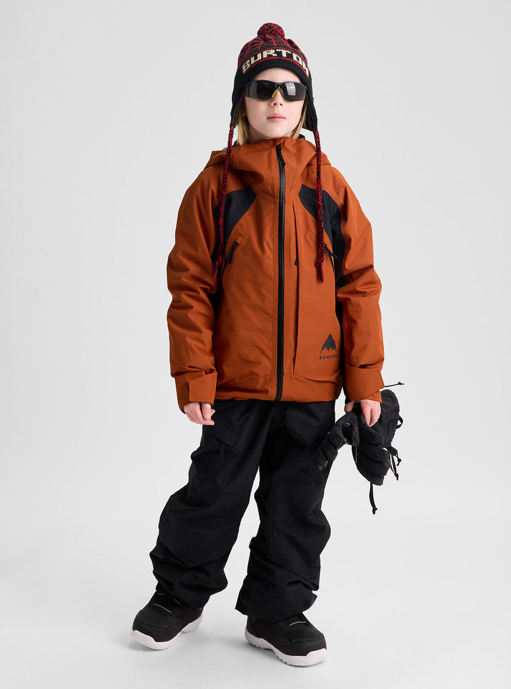 Kids' Burton Outbeam 3L Jacket System - Spiced Chai/True Black - Burton Jacket Outerwear - alternate view 2