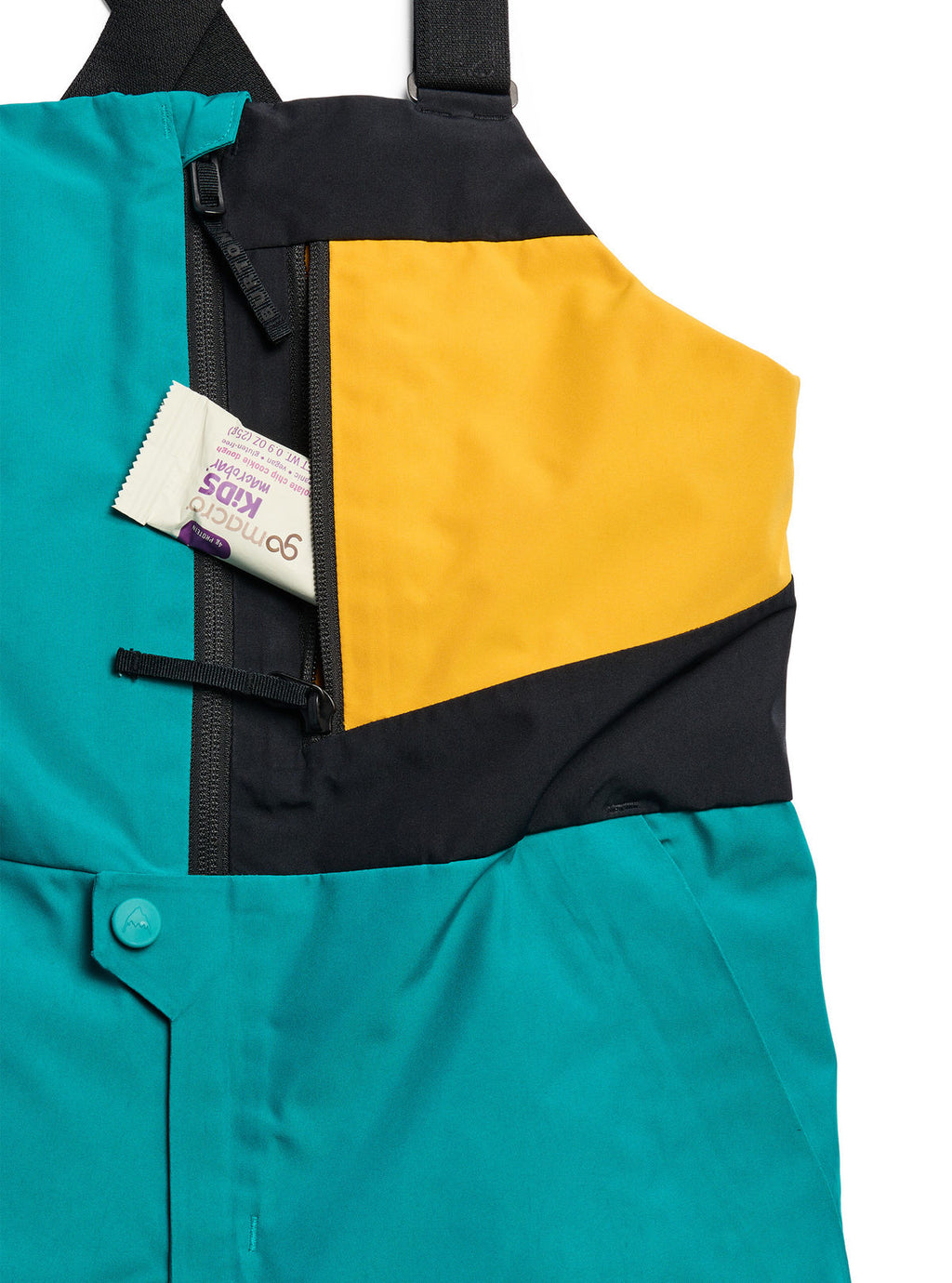 Kids' Burton Powline GORE-TEX Bib Pants - Pacific Teal/Goldenrod/True Black - Burton Pants Outerwear - alternate view 5