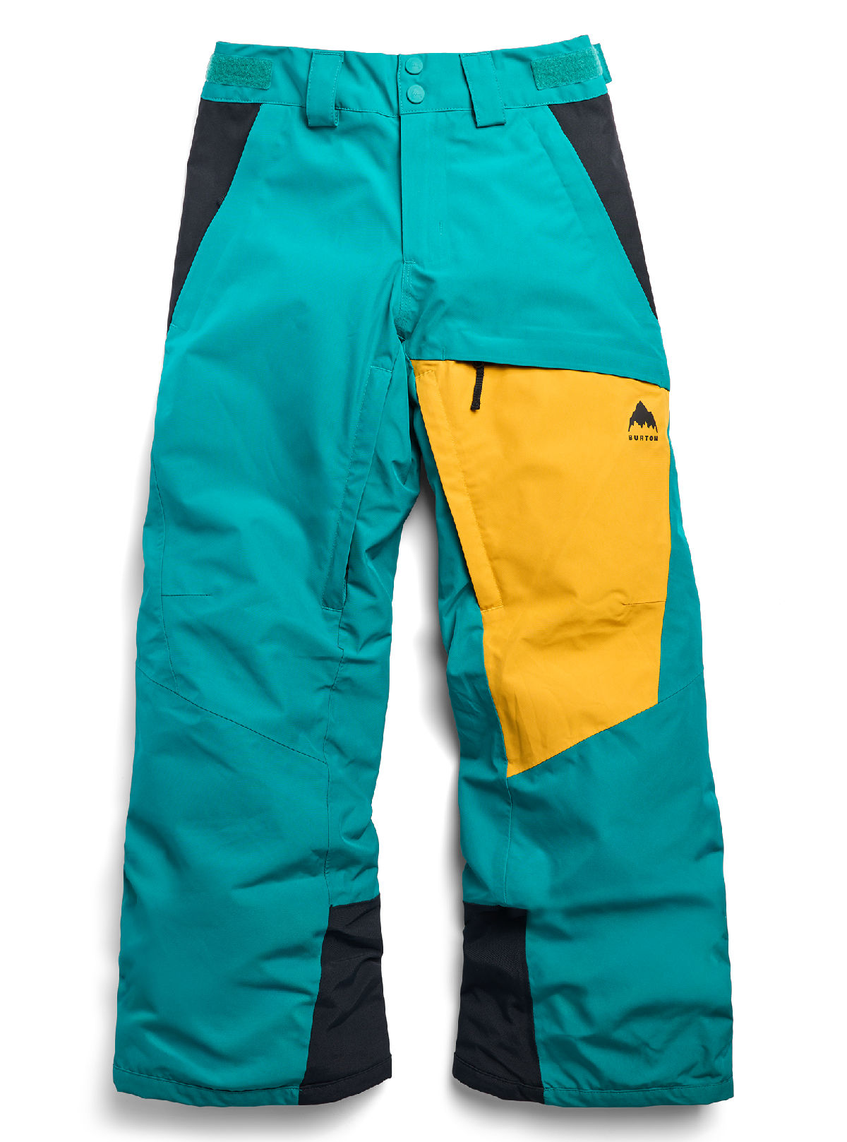 Kids' Burton GORE-TEX Shell Pants - Pacific Teal/Goldenrod/True Black - Burton Pants Outerwear