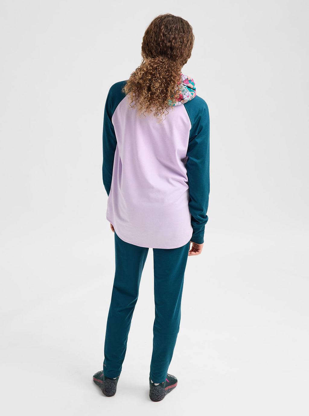 Kids' Burton and Toddlers' Burton Midweight Base Layer Set - Atlantic Teal/Moondust Purple - Burton Pants Base - alternate view 5