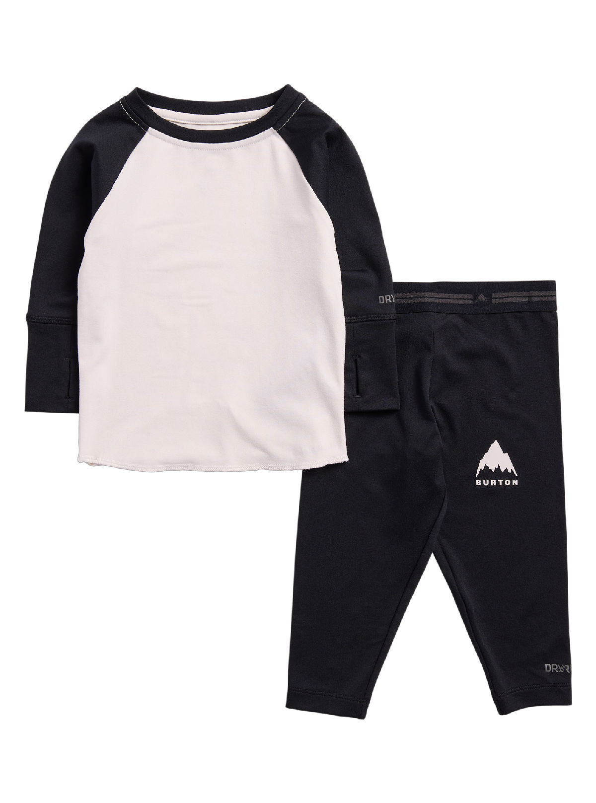 Kids' Burton and Toddlers' Burton Midweight Base Layer Set - Stout White/True Black - Burton Pants Base