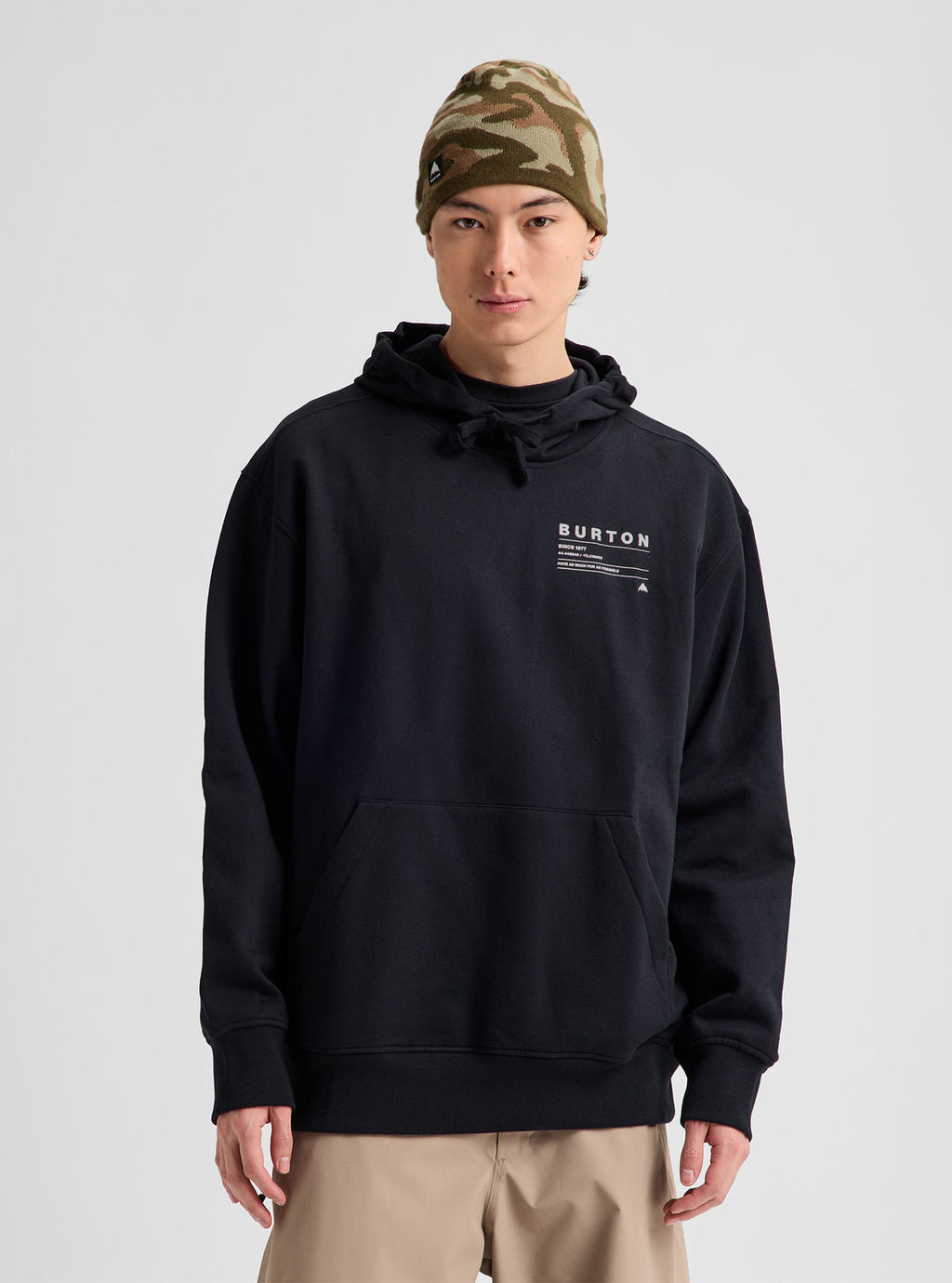 Burton Moretown Pullover Hoodie - True Black - Pullover Hoodie Apparel