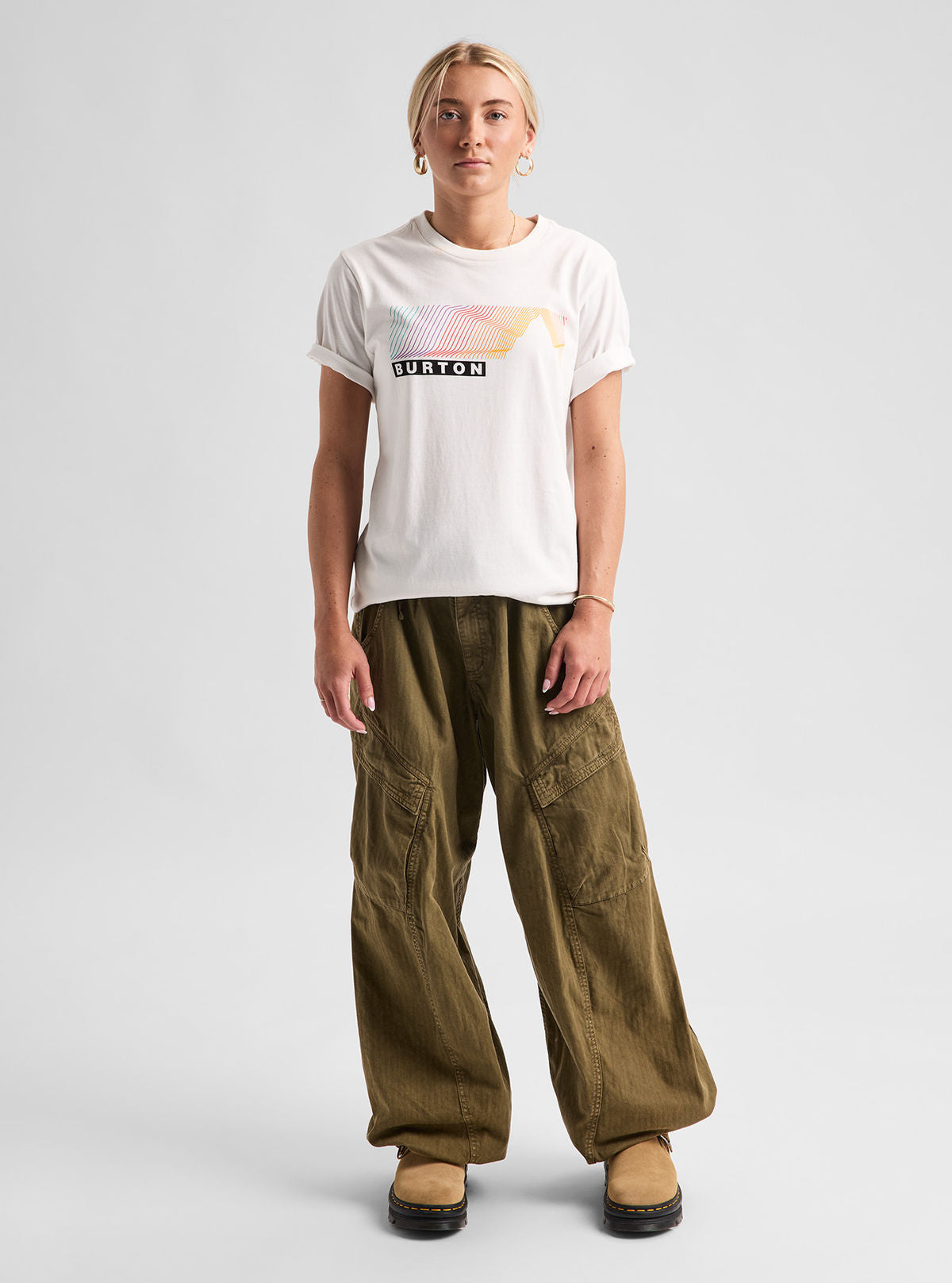 Burton Elmore Short Sleeve T-Shirt - Stout White - Burton SS Tee Apparel - alternate view 2