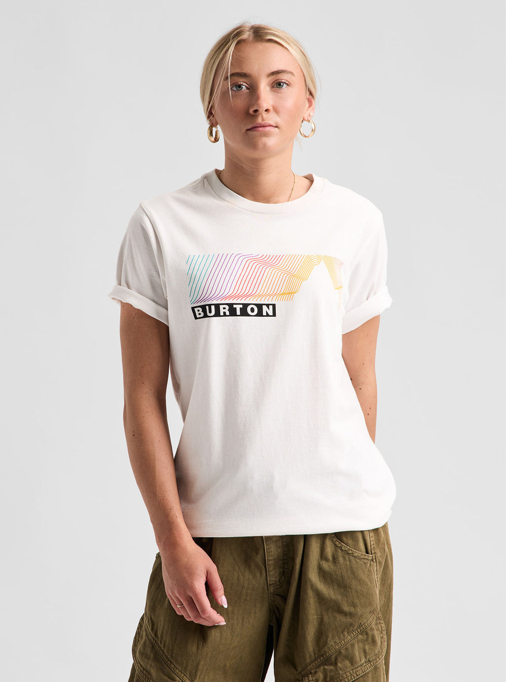 Burton Elmore Short Sleeve T-Shirt - Stout White - Burton SS Tee Apparel - alternate view 3