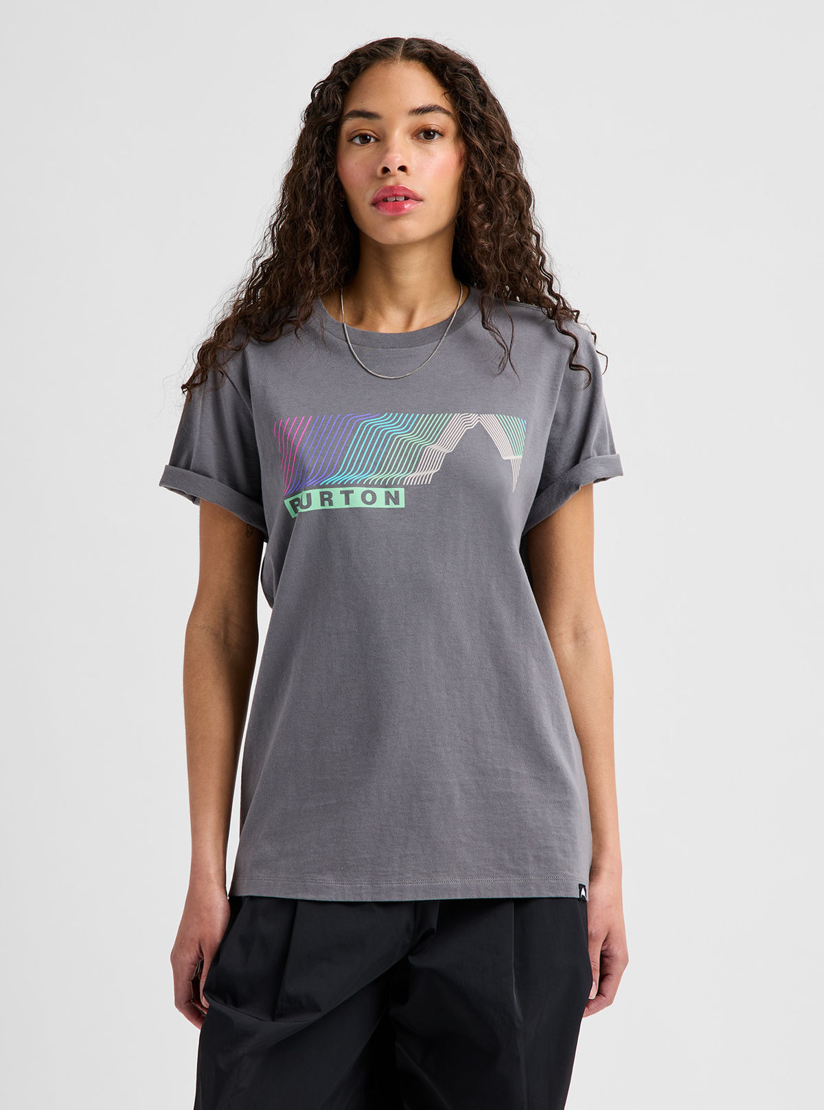 Burton Elmore Short Sleeve T-Shirt - Gotham Gray - Burton SS Tee Apparel - alternate view 3