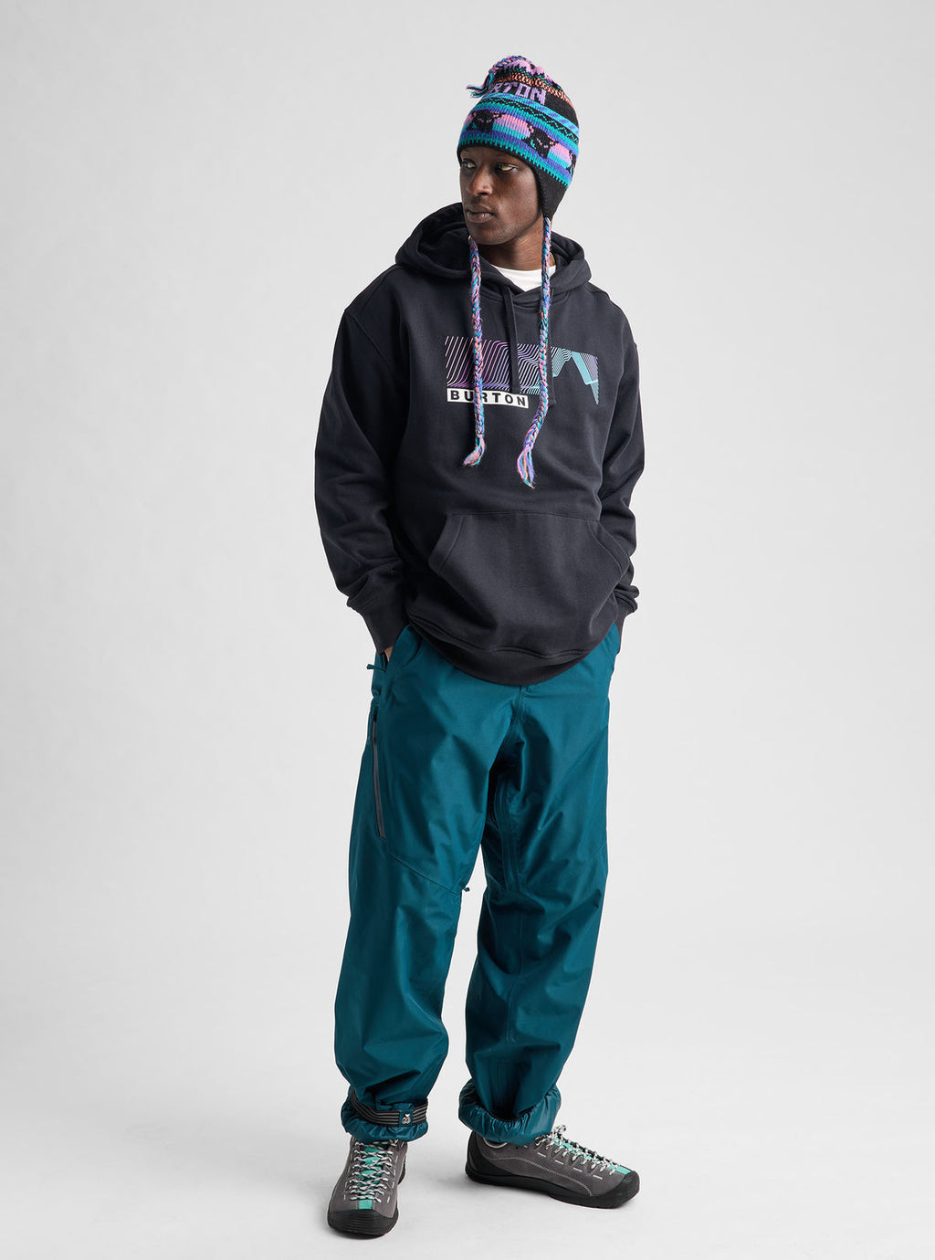 Burton Elmore Pullover Hoodie - True Black - Burton Pullover Hoodie Apparel - alternate view 2