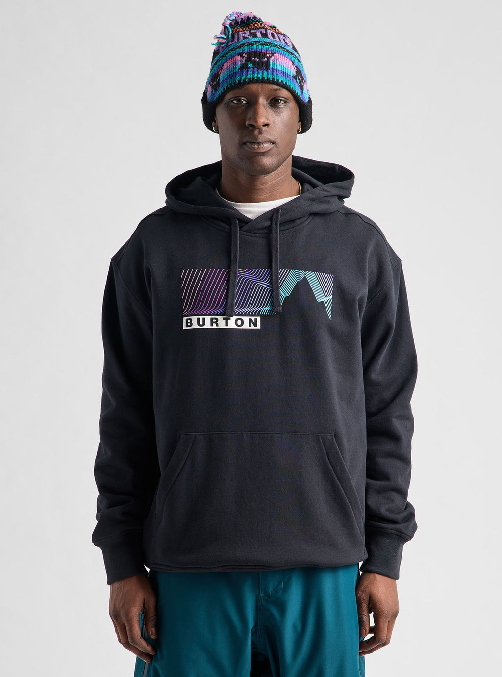 Burton Elmore Pullover Hoodie - True Black - Burton Pullover Hoodie Apparel - alternate view 3
