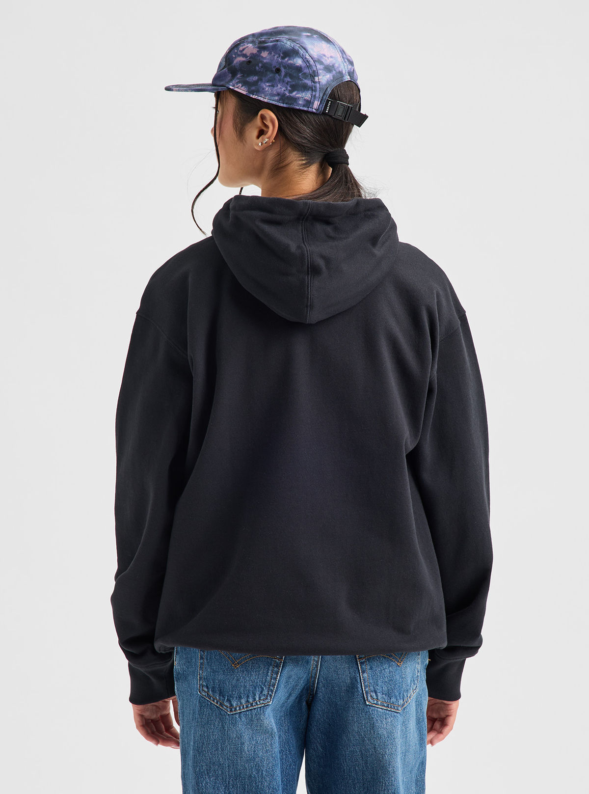 Burton Elmore Pullover Hoodie - True Black - Burton Pullover Hoodie Apparel - alternate view 8