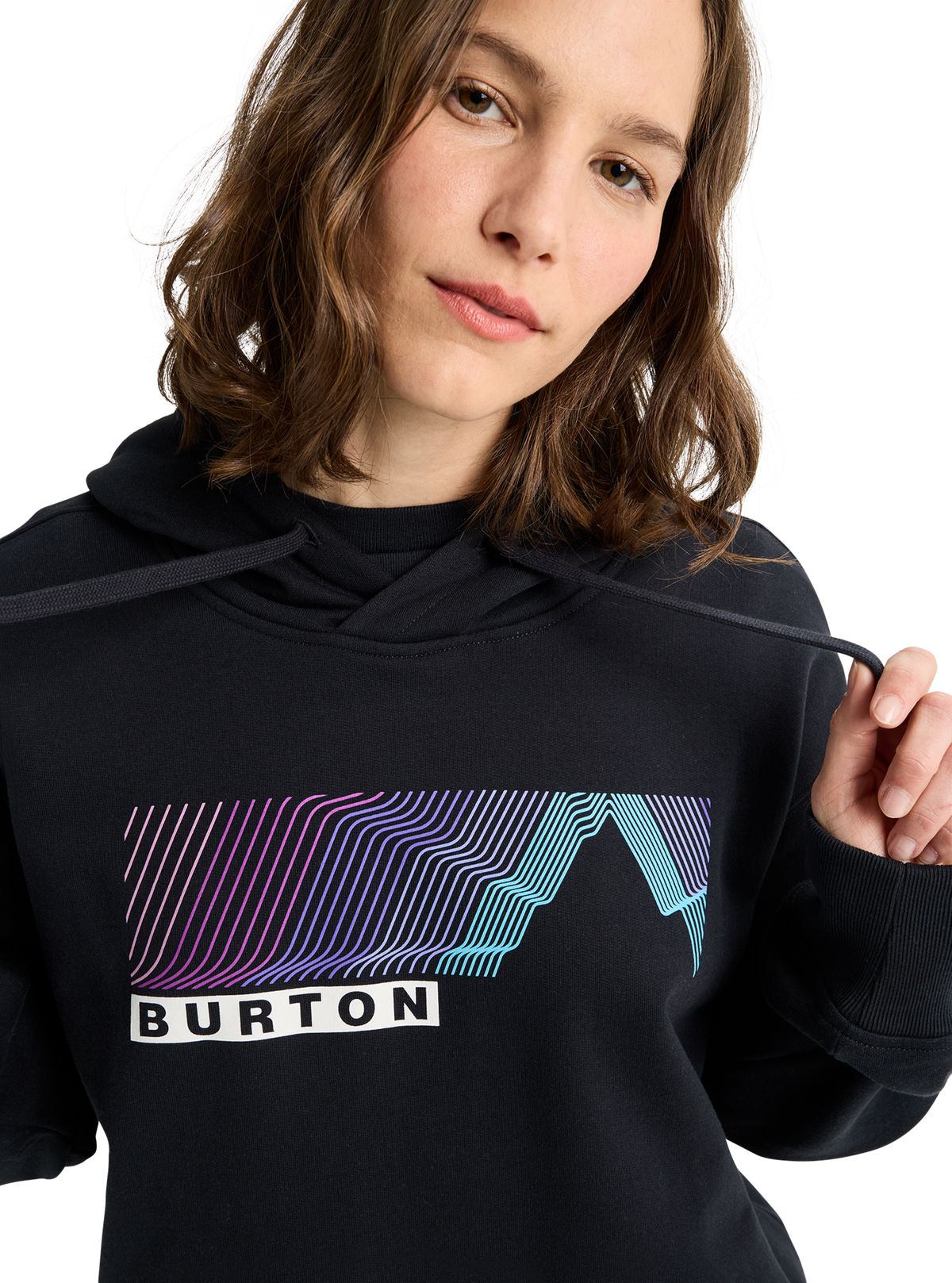 Burton Elmore Pullover Hoodie - True Black - Burton Pullover Hoodie Apparel - alternate view 9