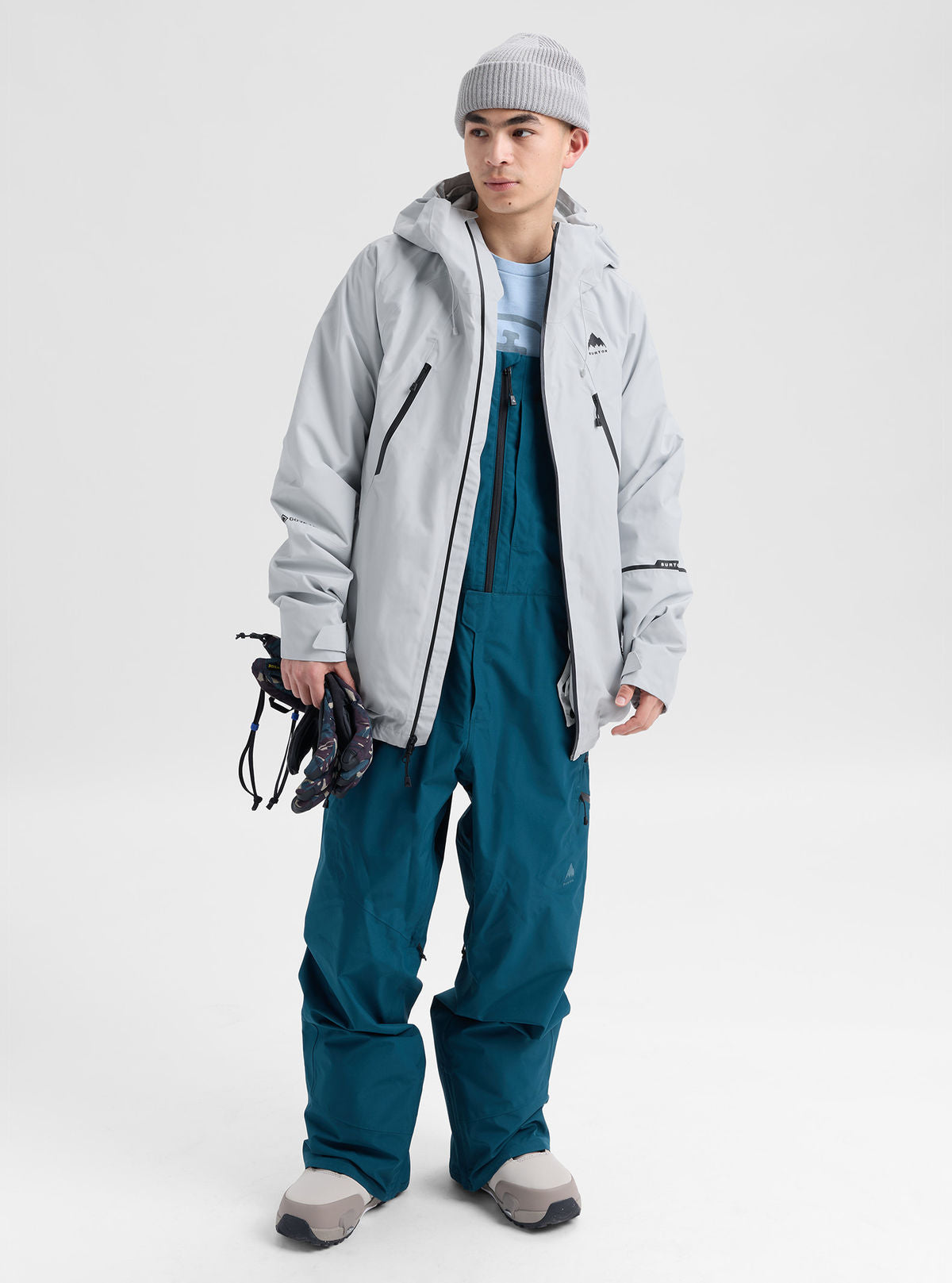 Men's Burton Reserve GORE-TEX 2L Jacket - Gray Cloud - Burton Jacket Outerwear - alternate view 2