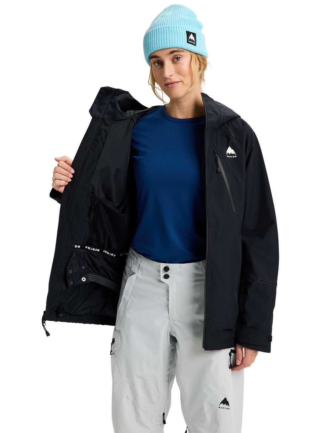 Women's Burton Reserve GORE-TEX 2L Jacket - True Black - Burton Jacket Outerwear - alternate view 9