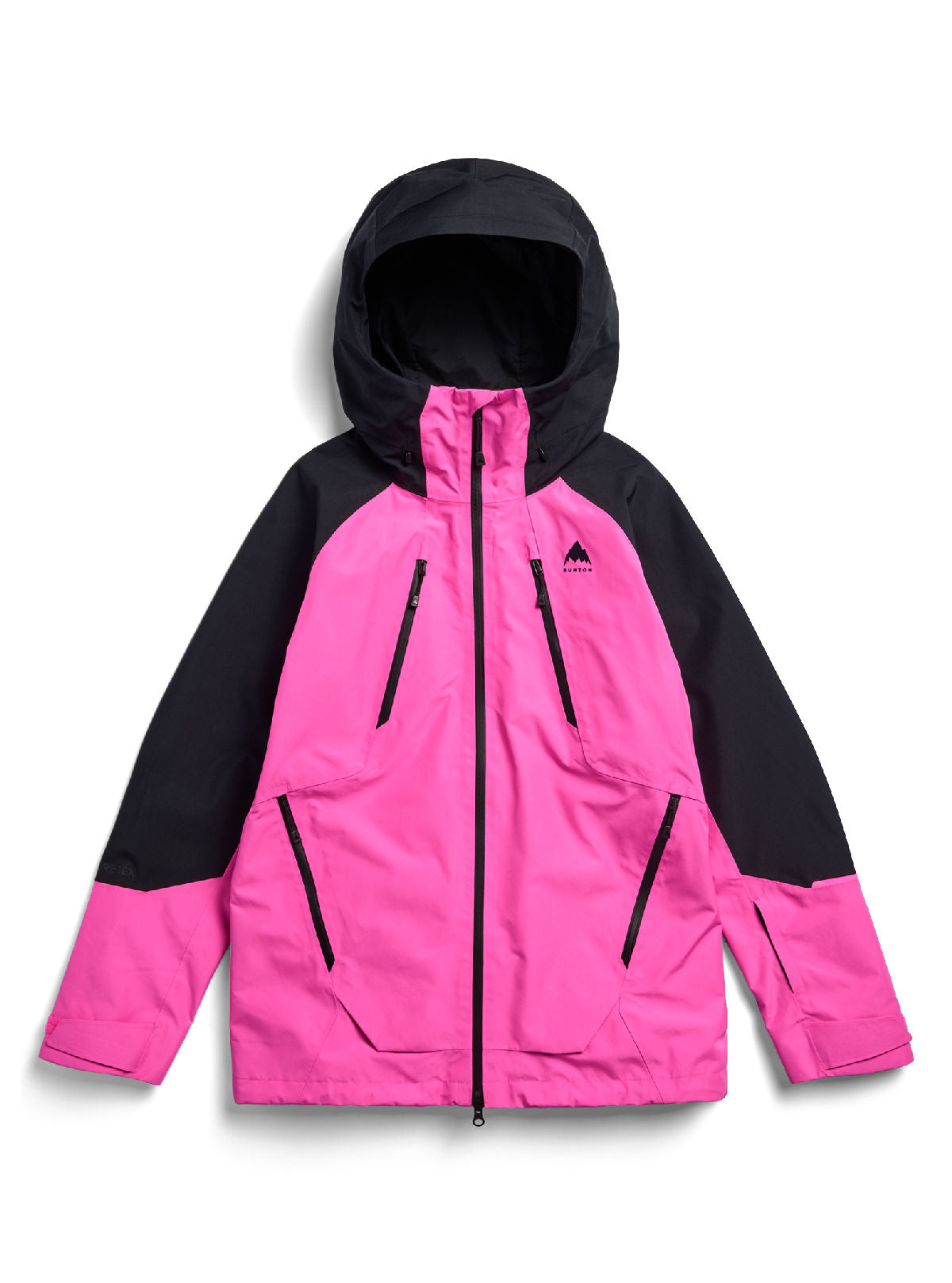 Women's Burton Reserve GORE-TEX 2L Jacket - True Black/Shockwave Pink - Burton Jacket Outerwear