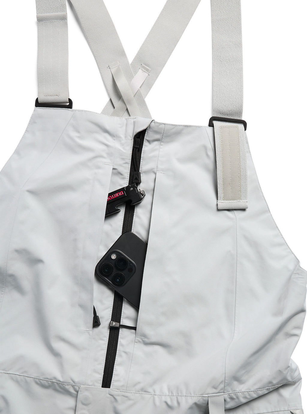 Men's Burton Reserve GORE-TEX 2L Bib Pants - Gray Cloud - Burton Bibs Outerwear - alternate view 6