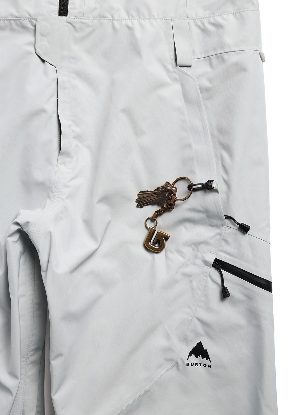 Men's Burton Reserve GORE-TEX 2L Bib Pants - Gray Cloud - Burton Bibs Outerwear - alternate view 7