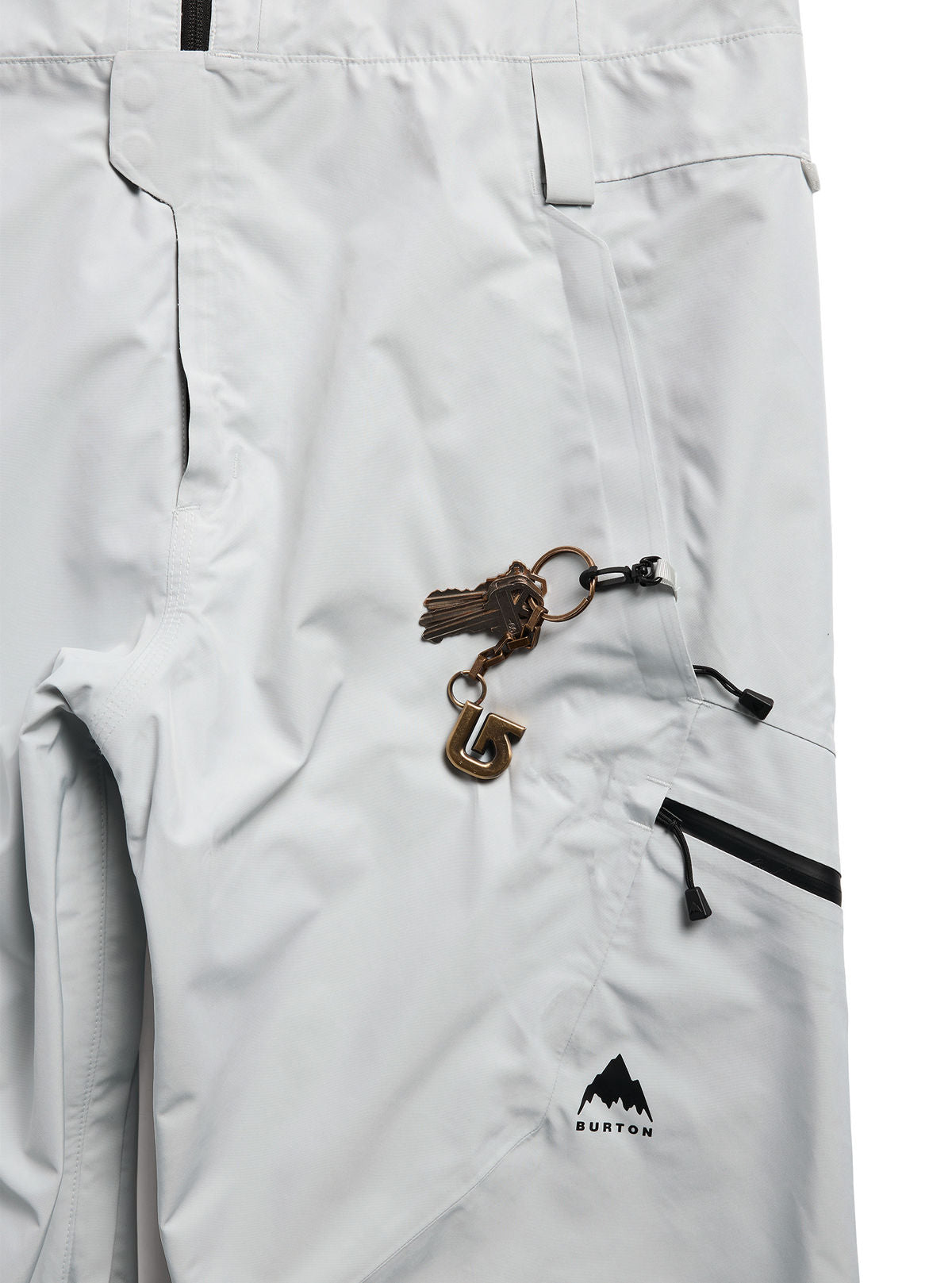 Men's Burton Reserve GORE-TEX 2L Bib Pants - Gray Cloud - Burton Bibs Outerwear - alternate view 7